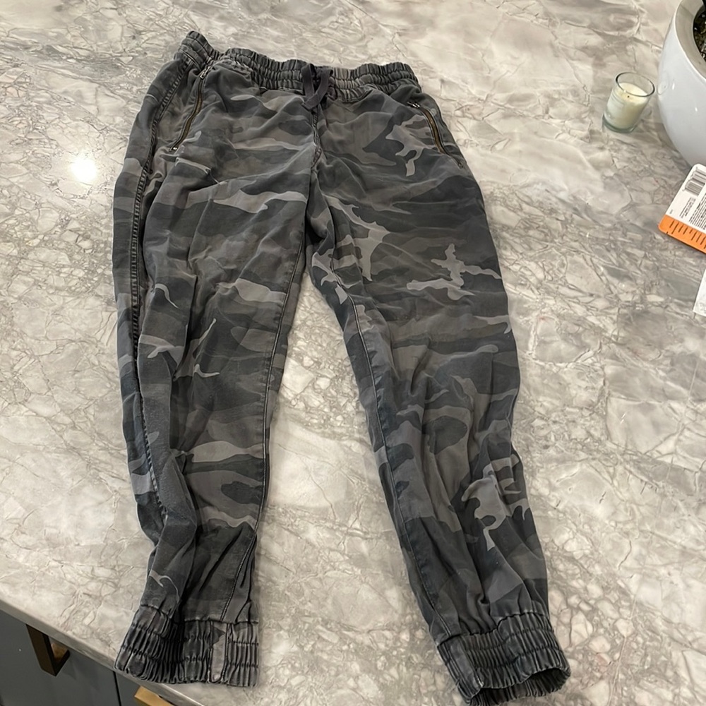Grey camo joggers